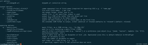 mongodb aggregate to csv|mongoexport .